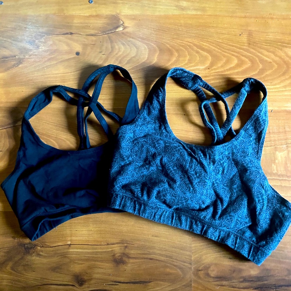 2xMedium Pact Organic Cotton Sports Bras racerback